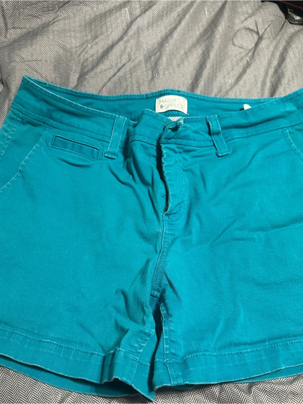 Market & Spruce Teal Women's Bermuda Shorts